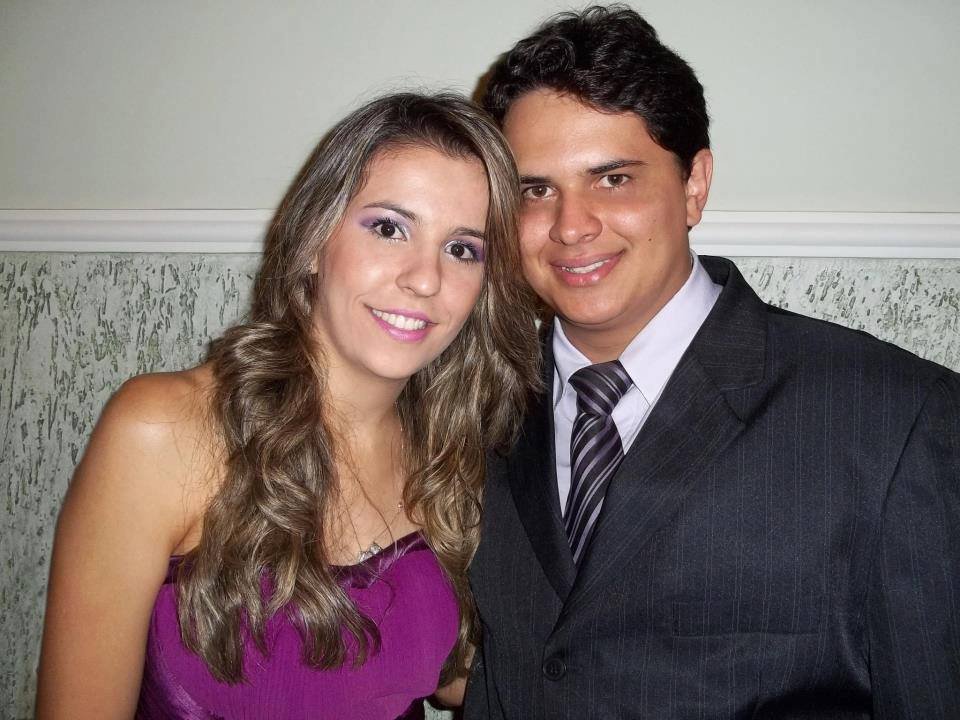 Douglas Marins e sua esposa Graciela Aline Santos